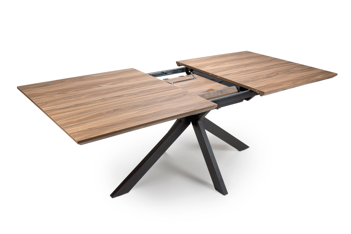 Furniture Link Dining Table Extending Light Walnut Manhattan 1800mm Extending Dining Table