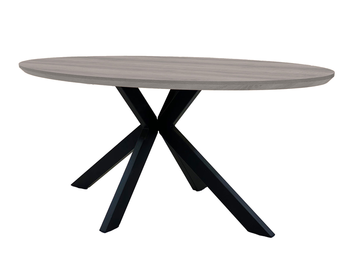 Furniture Link Dining Table Grey Manhattan 1800mm Oval Dining Table
