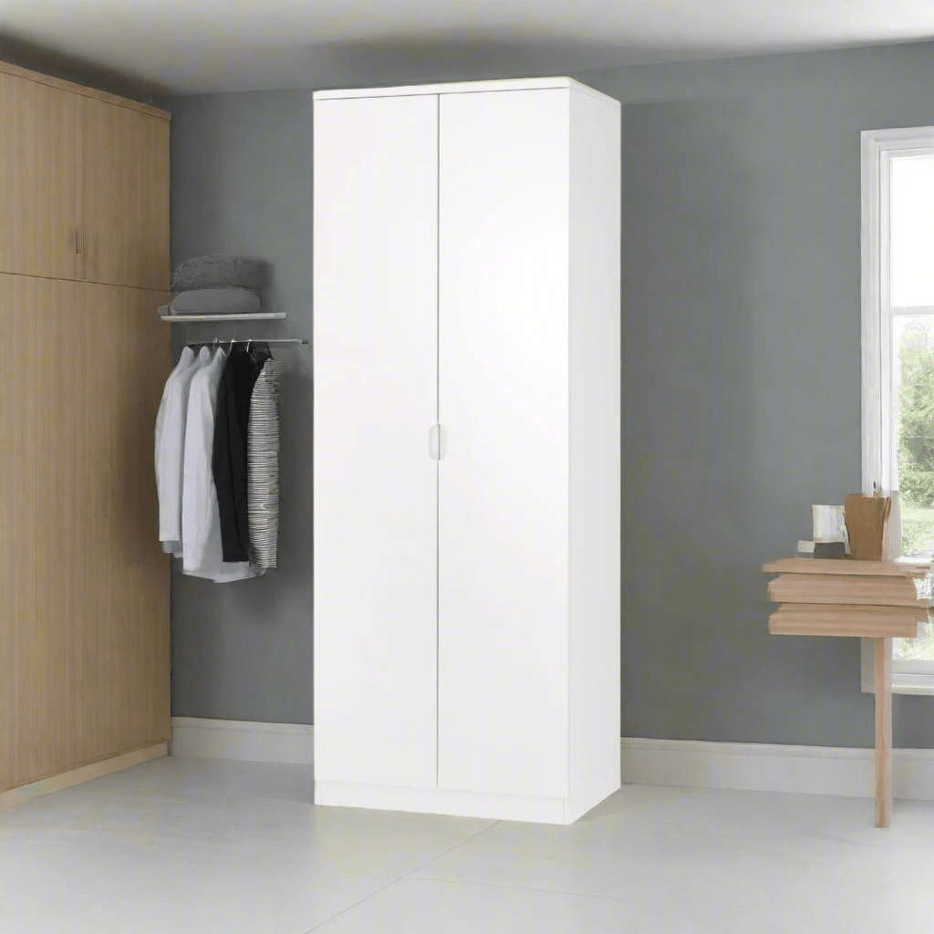 Julian Bowen Wardrobes Manhattan 2 Door Wardrobe - White