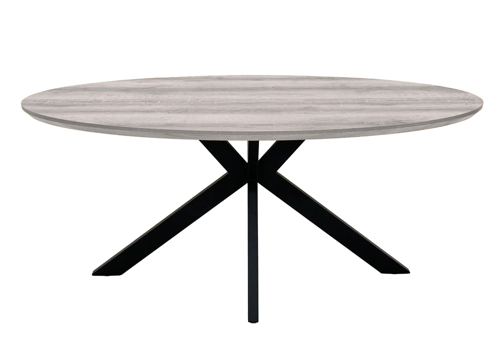 Furniture Link Dining Table Grey Manhattan 2200mm Oval Dining Table