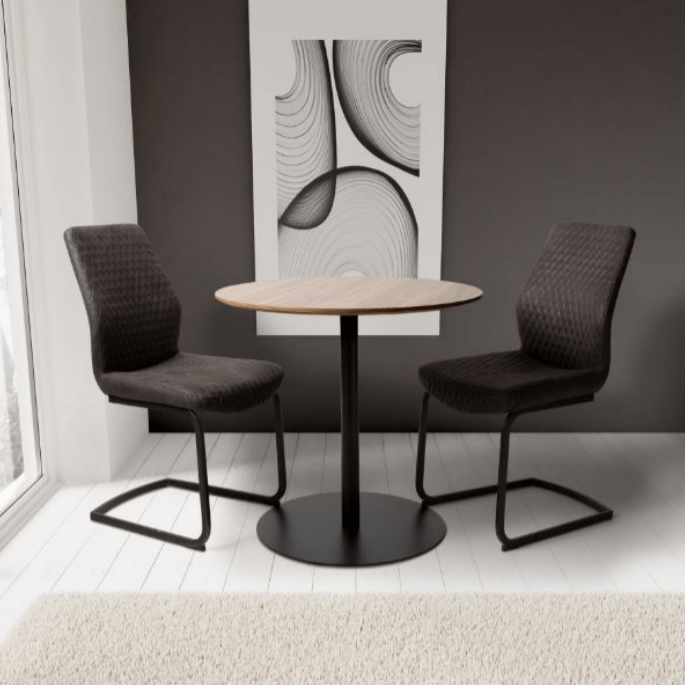 Furniture Link Dining Table Manhattan 800mm Round Dining Table