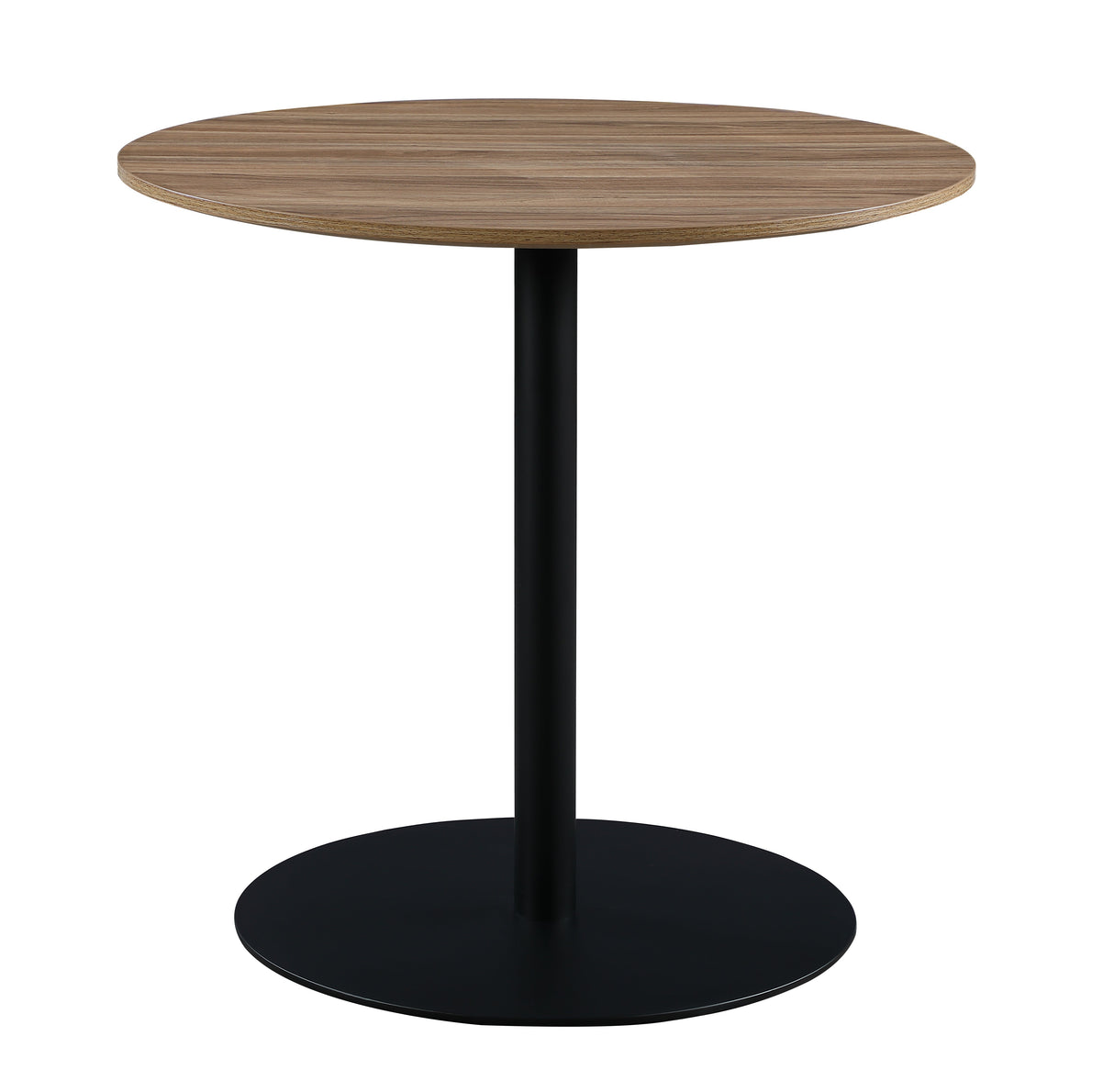 Furniture Link Dining Table Light Walnut Manhattan 800mm Round Dining Table