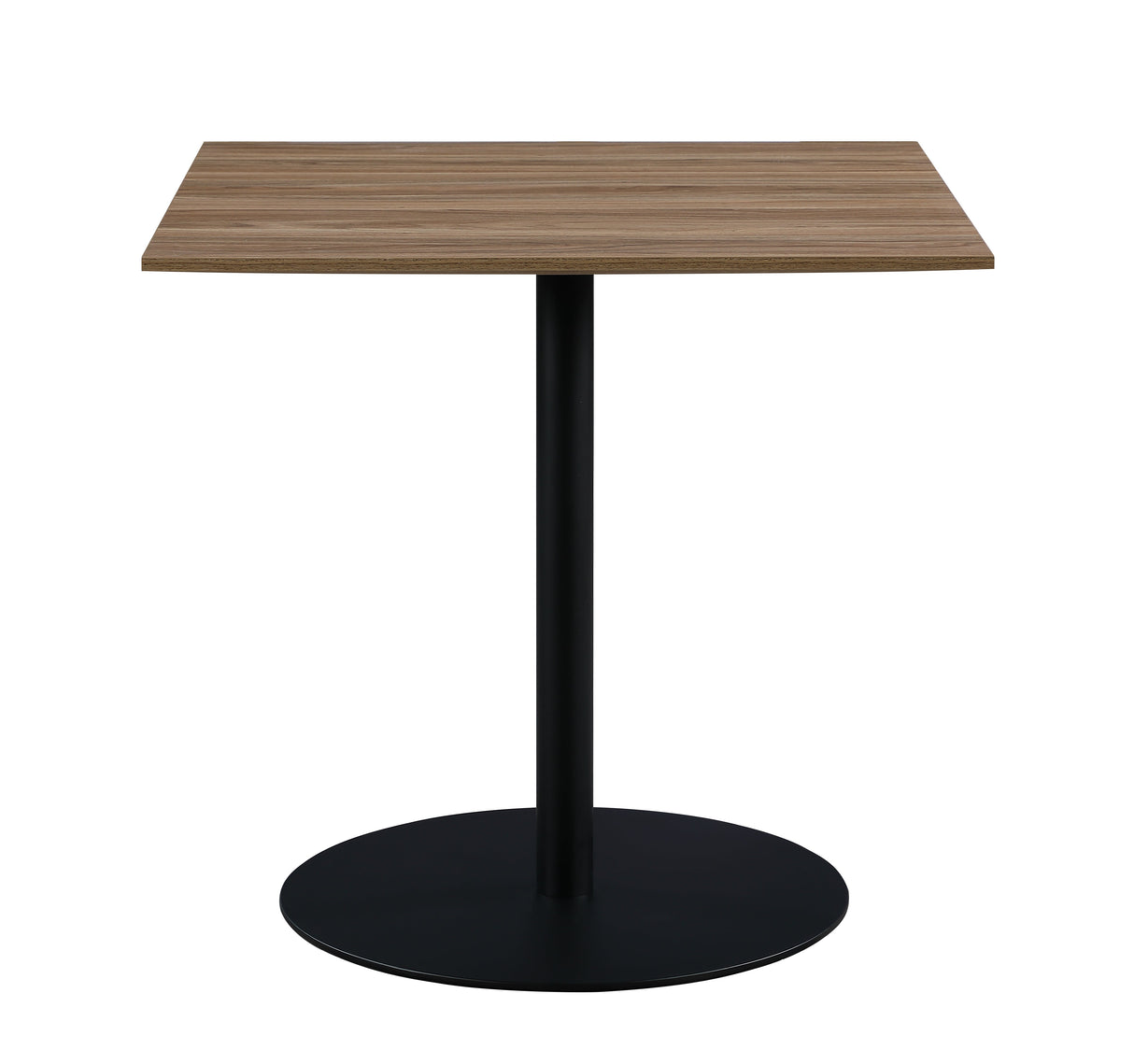 Furniture Link Dining Table Light Walnut Manhattan 800mm Square Dining Table