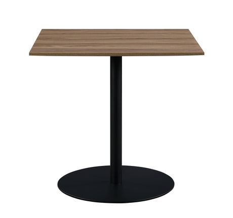 Furniture Link Dining Table Light Walnut Manhattan 800mm Square Dining Table