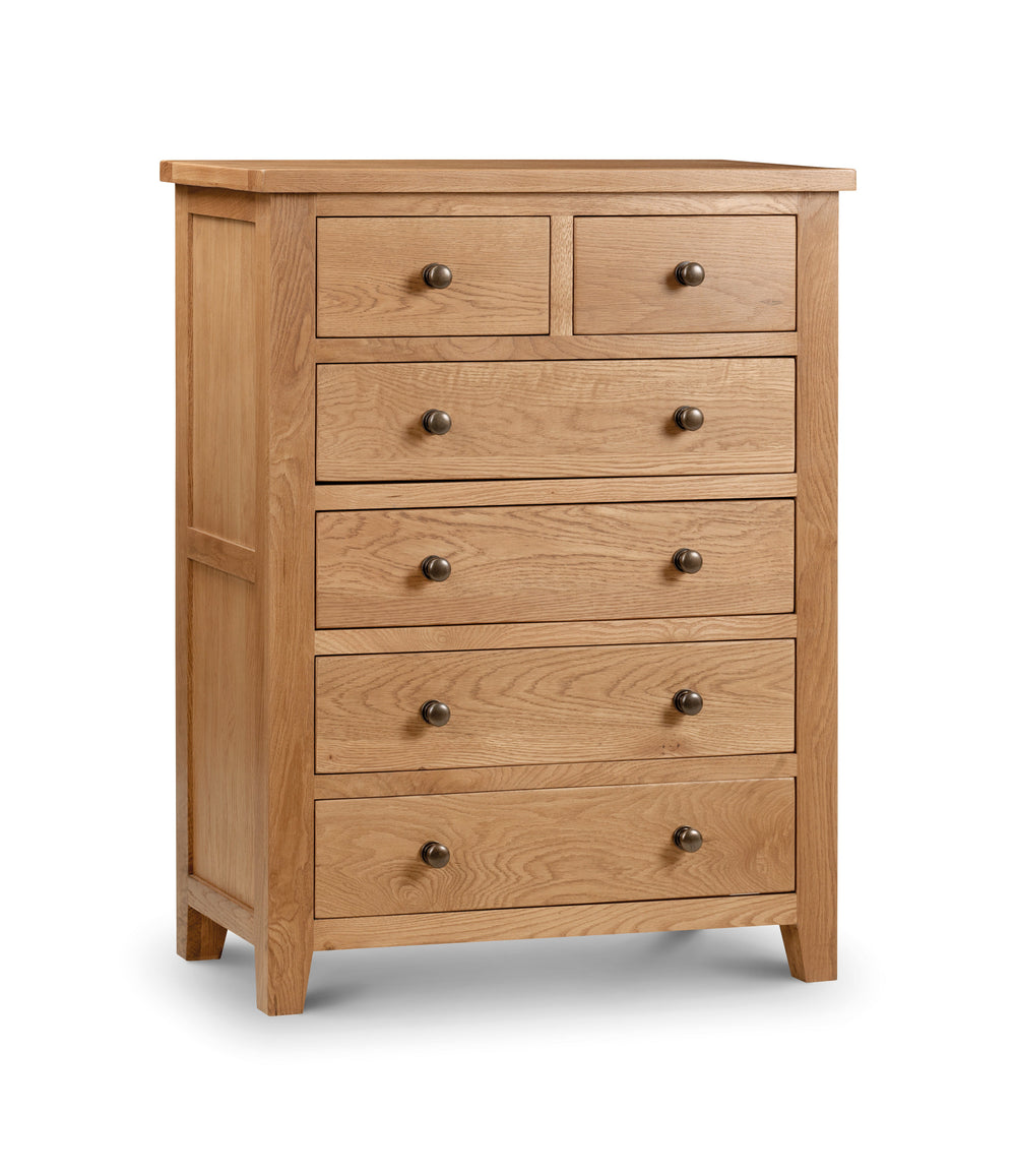Julian Bowen Chests Marlborough 4+2 Drawer Chest