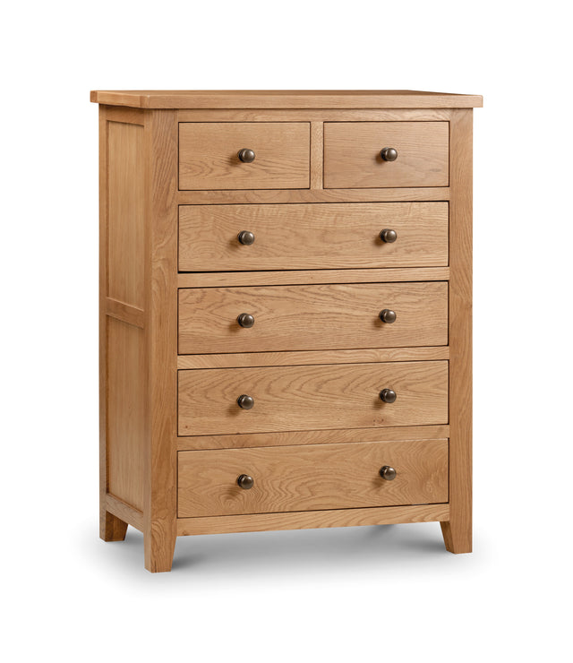 Julian Bowen Chests Marlborough 4+2 Drawer Chest