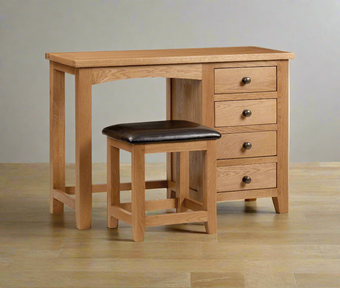 Julian Bowen Dressing Tables Marlborough Single Pedestal Dressing Table