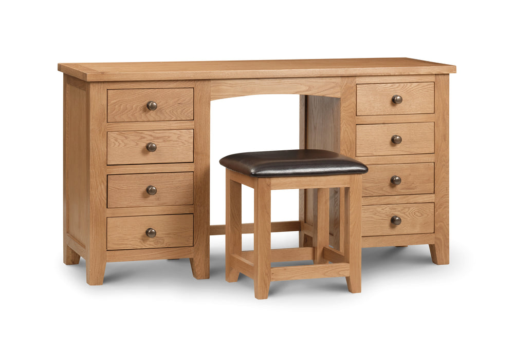 Julian Bowen Dressing Tables Marlborough Twin Pedestal Dressing Table