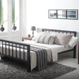 Time Living Bed Frame Metro Black Metal Bed Frame