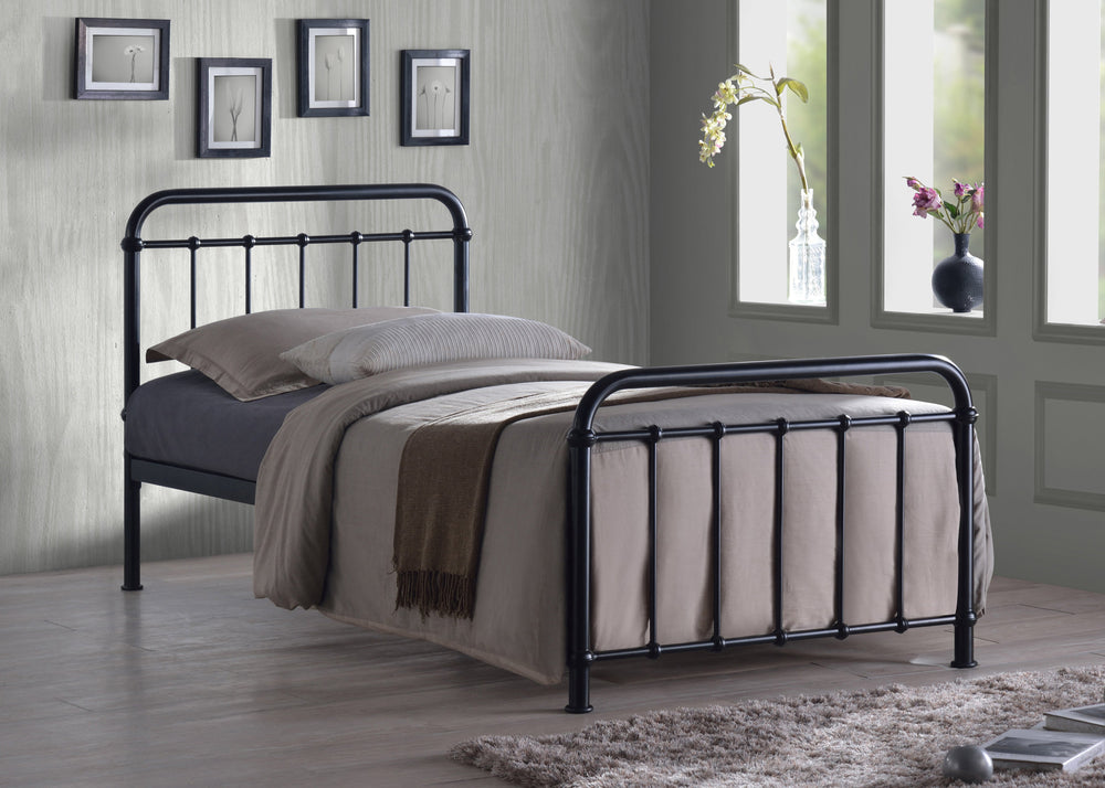 Time Living Bed Frame Single 90cm / Black Miami Metal Bed Frame