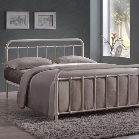 Time Living Bed Frame Small Double 120cm / Ivory Miami Metal Bed Frame