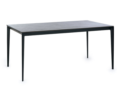 Julian Bowen Dining Tables Miami Rectangular Stone Top Dining Table - Slate Grey