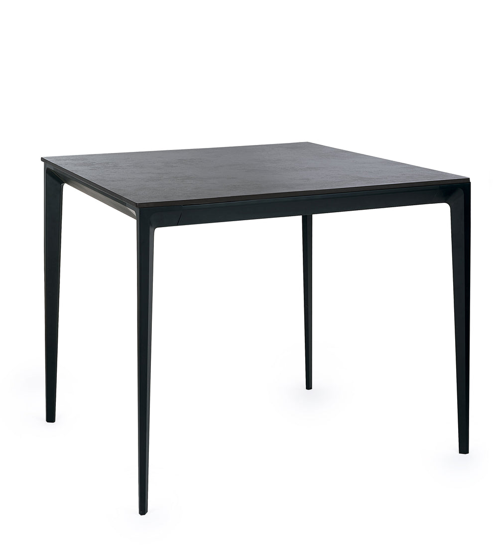 Julian Bowen Dining Tables Miami Square Stone Top Dining Table - Slate Grey