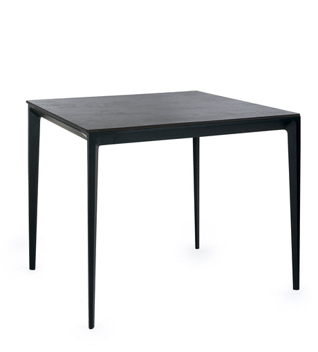 Julian Bowen Dining Tables Miami Square Stone Top Dining Table - Slate Grey