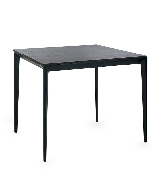 Julian Bowen Dining Tables Miami Square Stone Top Dining Table - Slate Grey
