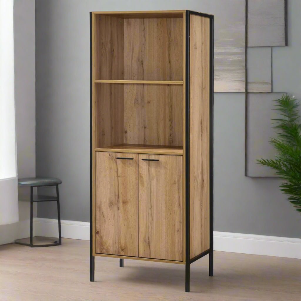 Heartlands Furniture Bookcase Michigan 2 Door Bookcase