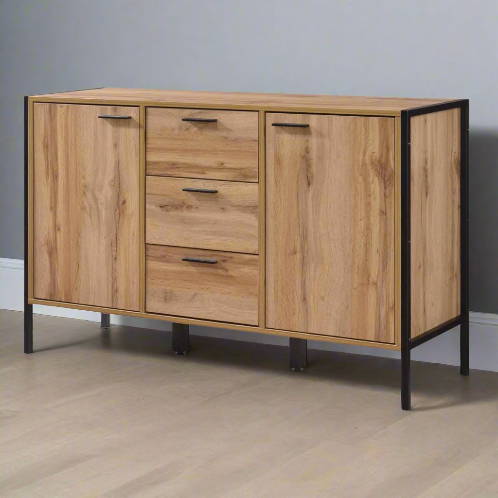 Heartlands Furniture Shoe Cupboard Michigan 3 Door Shoe Cabinet