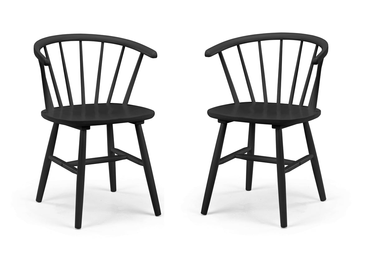 Julian Bowen Dining Chairs Modena Dining Chairs - Black - Sold in pairs