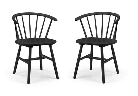 Julian Bowen Dining Chairs Modena Dining Chairs - Black - Sold in pairs