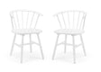 Julian Bowen Dining Chairs Modena Dining Chairs - White - Sold in pairs