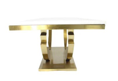 AWST Dining Table Monte Carlo Gold 2.0m Marble Dining Table