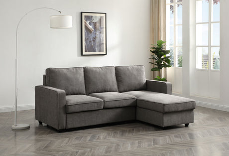 Kyoto Sofa Typhon Grey Textured Weave Myles Corner Sofa Bed