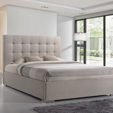 Time Living Bed Frame Double 135cm / Sand Nevada Fabric Bed Frame