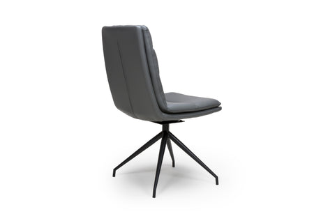 Furniture Link Dining Bench Nobo Grey Swivel Dining Chair (Sold in Pairs)