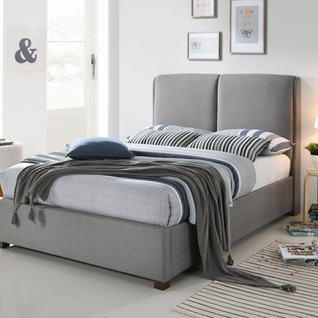 Time Living Bed Frame Double 135cm / Light Grey Oakland Fabric Bed Frame