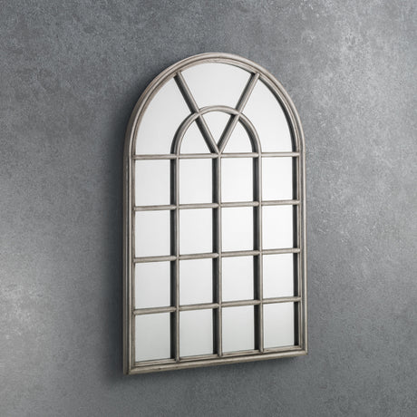 Julian Bowen Mirror Opus Pewter Window Mirror