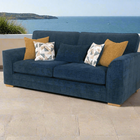 Lebus 3 Seater Sofa Marine / Oak Oscar 3 Seater Sofa