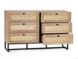 Julian Bowen Chests Padstow 6 Drawer Chest - Oak