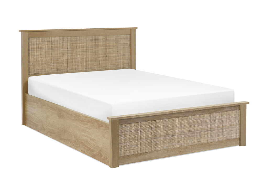 Julian Bowen Bed Padstow Ottoman 135Cm Double Bed - Oak