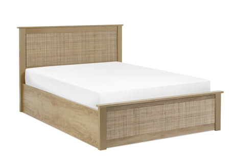 Julian Bowen Bed Padstow Ottoman 135Cm Double Bed - Oak