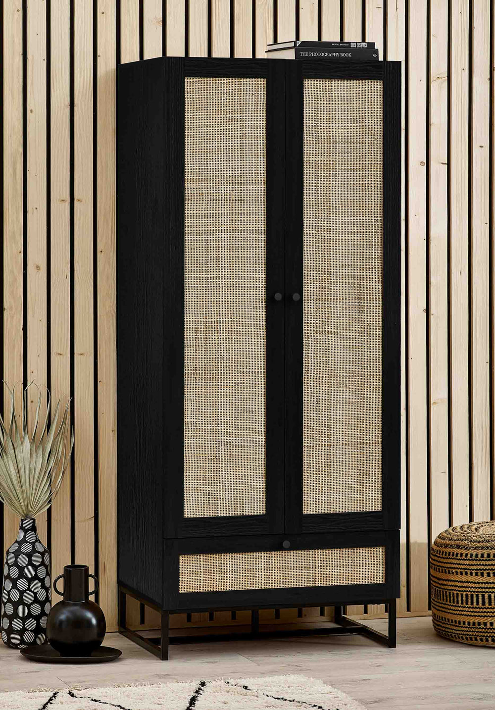 Julian Bowen Wardrobes Padstow Wardrobe - Black