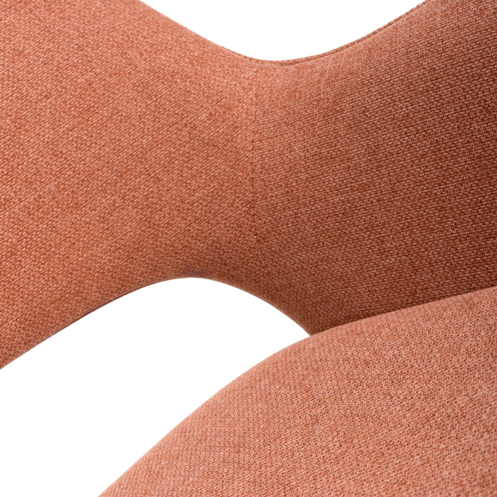 Furniture Link Dining Chair Perth Easy Clean Brick Fabric Swivel Chair (Sold in Pairs)