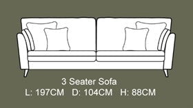 Lebus Sofa Petra 3 Seater Sofa