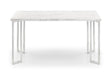 Julian Bowen Dining Tables Positano Marble & Chrome Dining Table