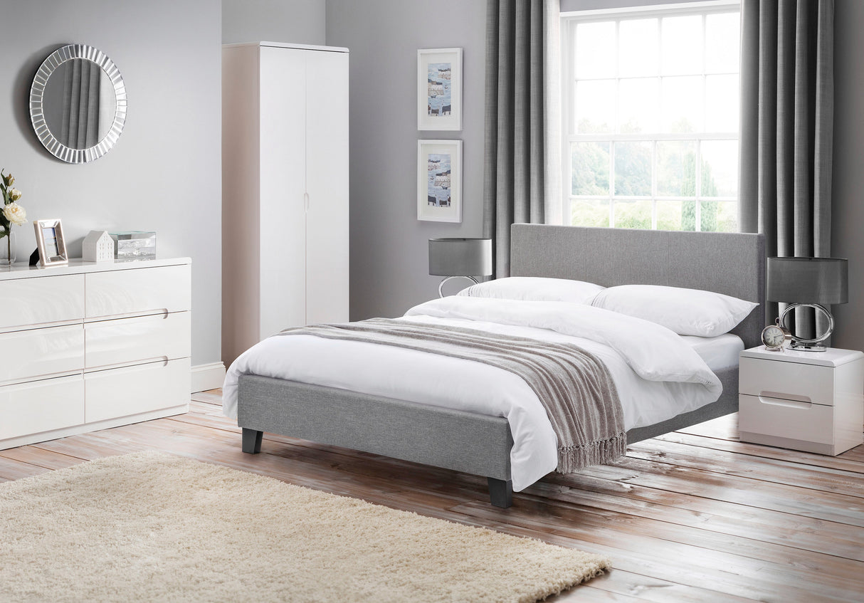 Julian Bowen Bed Rialto 120cm in Grey