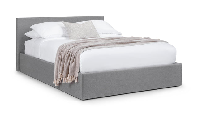 Julian Bowen Bed Rialto Ottoman Storage 150cm King Bed - Light Grey