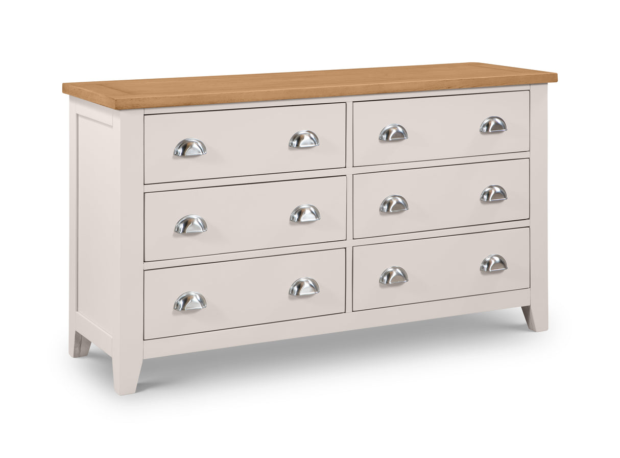 Julian Bowen Chests Richmond 6 Drawer Wide Chest
