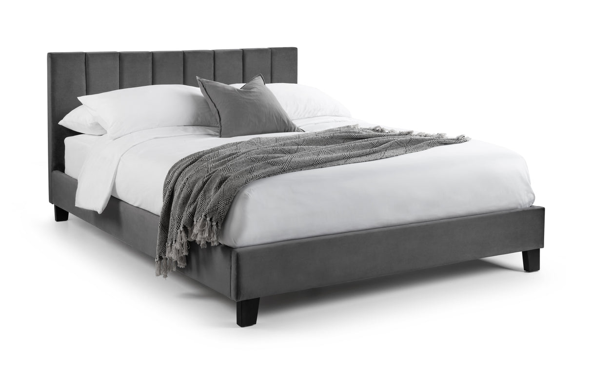 Julian Bowen Bed Rosa 90cm Single Bed - Grey