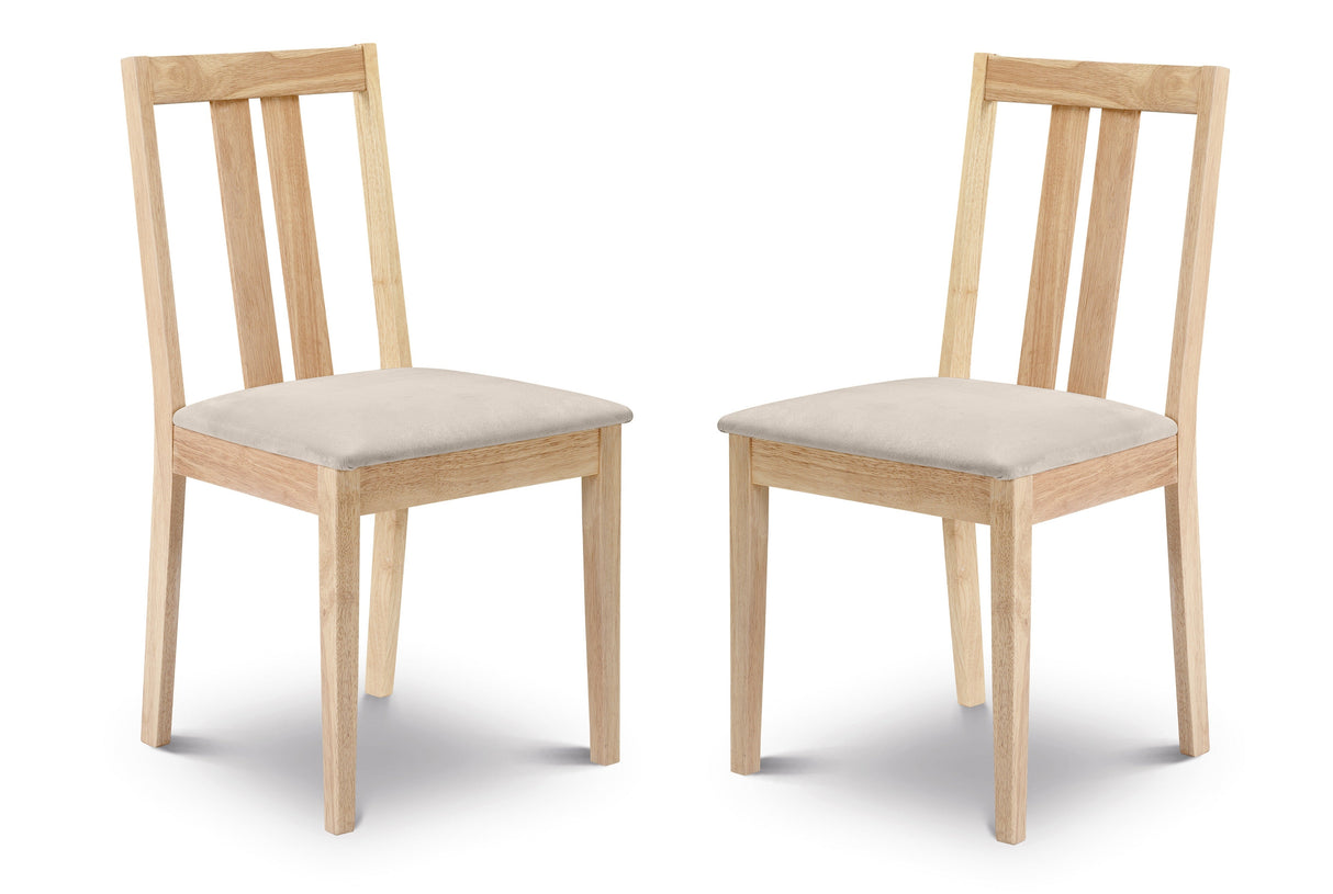 Julian Bowen Dining Chairs Rufford Chairs - Sold in pairs