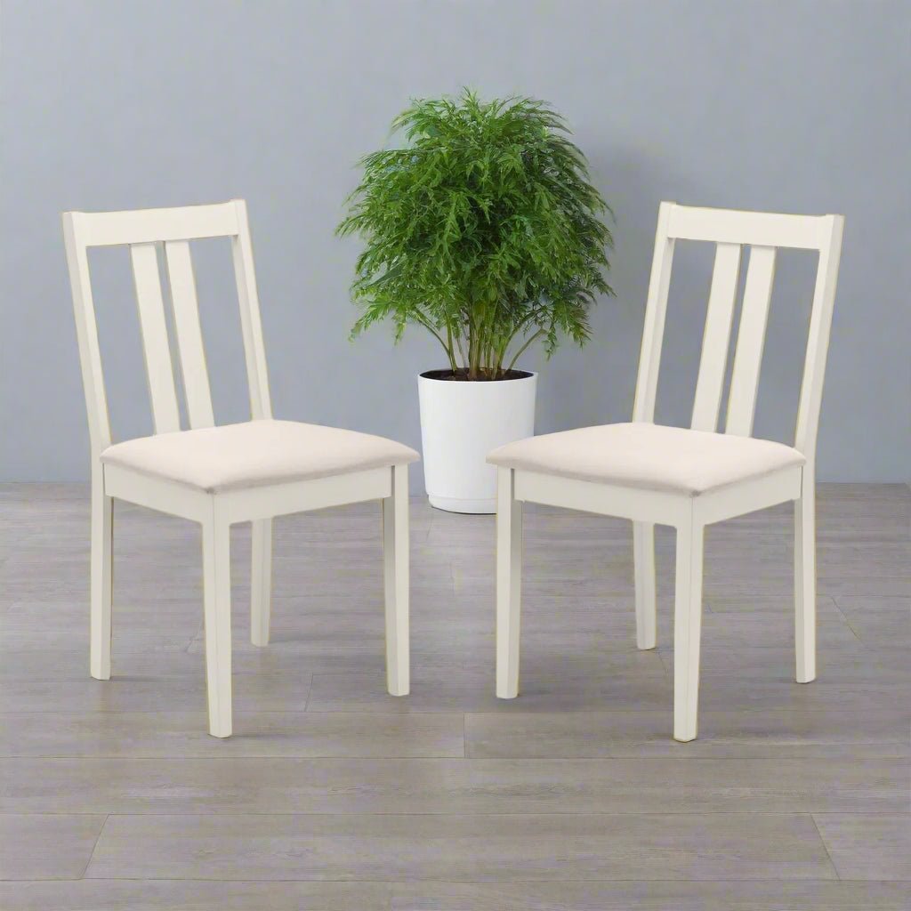 Julian Bowen Dining Chairs Rufford Ivory Chairs - Sold in pairs