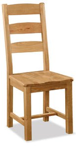 Global Home Furniture Dining Chair Salisbury Slatted Chair With Wooden Seat (Sold in Pairs)
