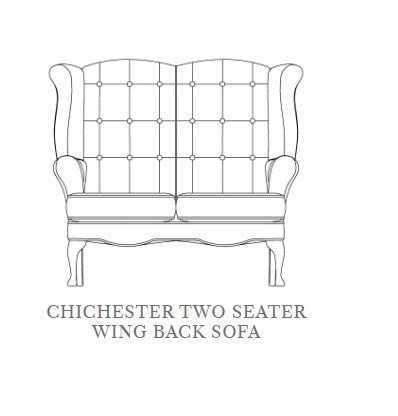 Shackletons Sofas Shackletons Chichester Wingback 2 Seater Sofa