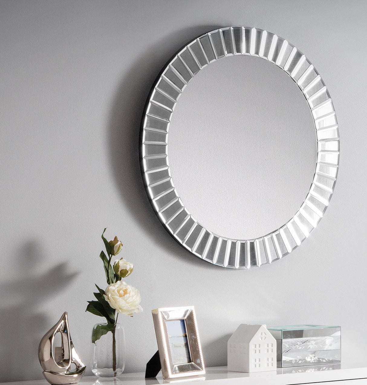 Julian Bowen Mirror Sonata Small Round Wall Mirror