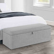 Julian Bowen Storage Benches Sorrento Blanket Box Light Grey