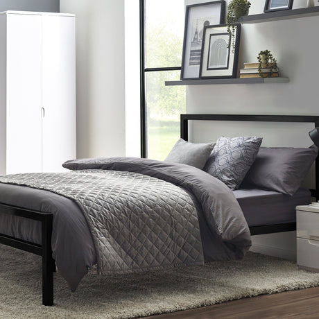 Julian Bowen Bed Soto Metal Bed 90cm - Satin Black