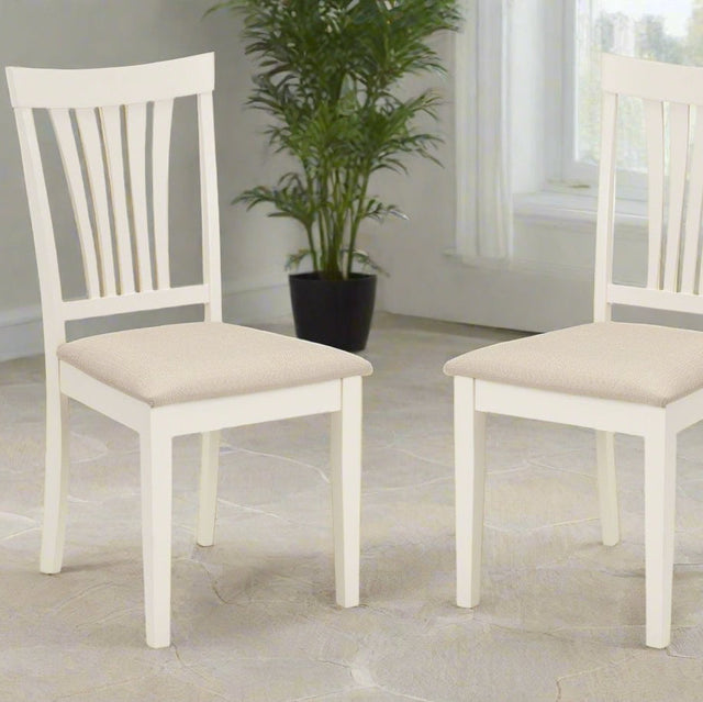 Julian Bowen Dining Chairs Stanmore Ivory Chairs - Sold in pairs